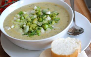 Miso-suppe med edamame